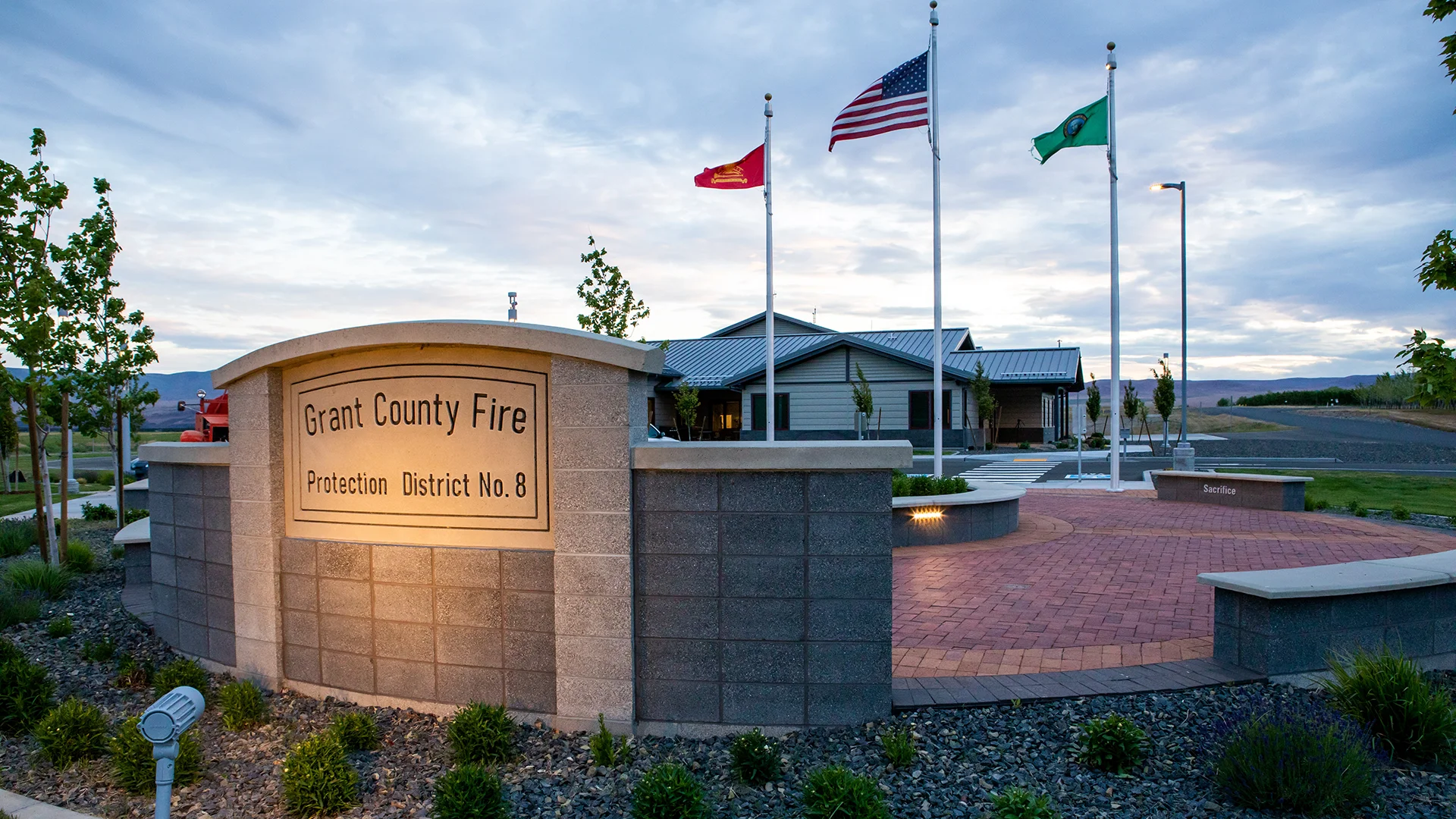 Grant County 8 Fire Station 81 Memorial Plaza