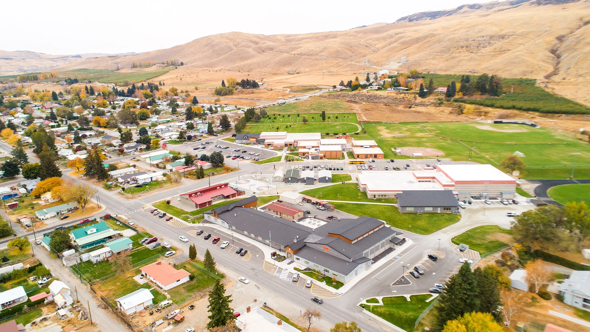 Bridgeport School Campus Aerial
