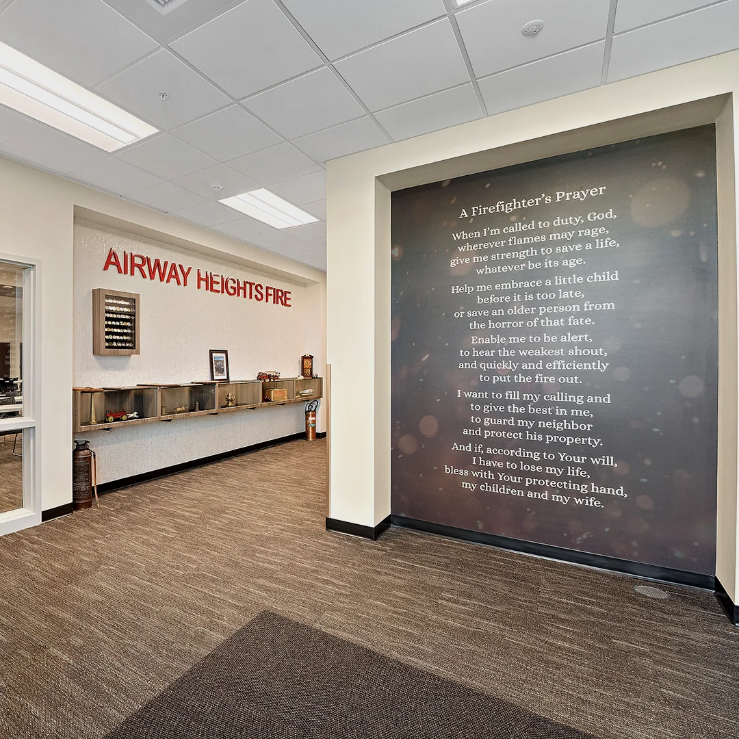 Airway Height Fire Vinyl Wall Covering